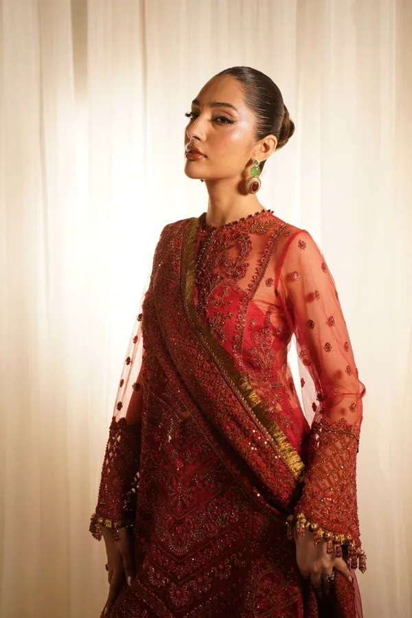 Maroon Chanderi Kurta Set
