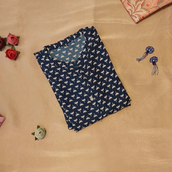 Printed Cotton Night Suit Set